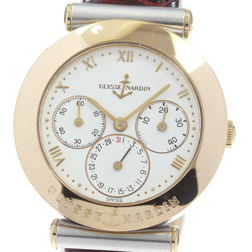 中古 ユリスナルダン ラチェーン 44.21 レディース クォーツ 腕時計 中古 ユリスナルダン ラチェーン 44.21 レディース クォーツ 腕時計