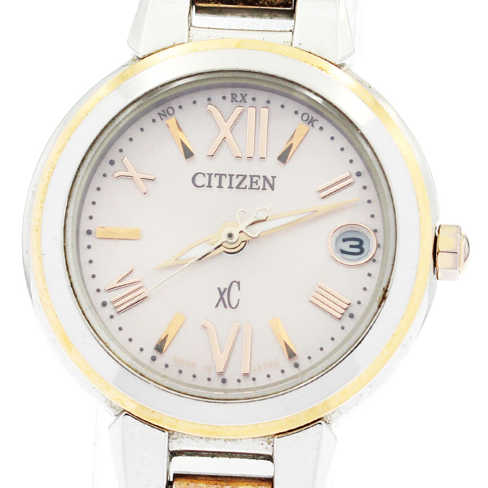 稼動　クロスシー　CITIZEN 電波ソーラー　xC H240-T018220 稼働・美品】CITIZENxCクロスシーH240-T018220ブラック文字盤