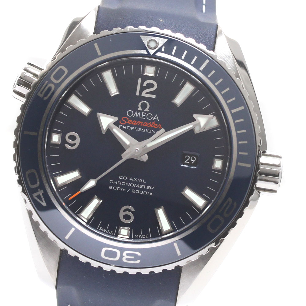 ゼロ OMEGA 232.92.38.20.03.001 シーマスター プラネットオーシャン 自動小銃一巻き ボーイズ 箱・お墨付き付き添い人_870773【中古】