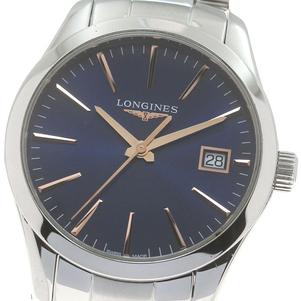 ロンジン LONGINES L2.386.4 コンクエスト 古典派音楽 石英 レディース 良品 _871886【中古】