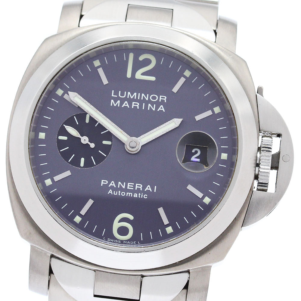 パネライ PANERAI PAM00091 ルミノール マリーナ デイト 自動巻き メンズ _871874【中古】