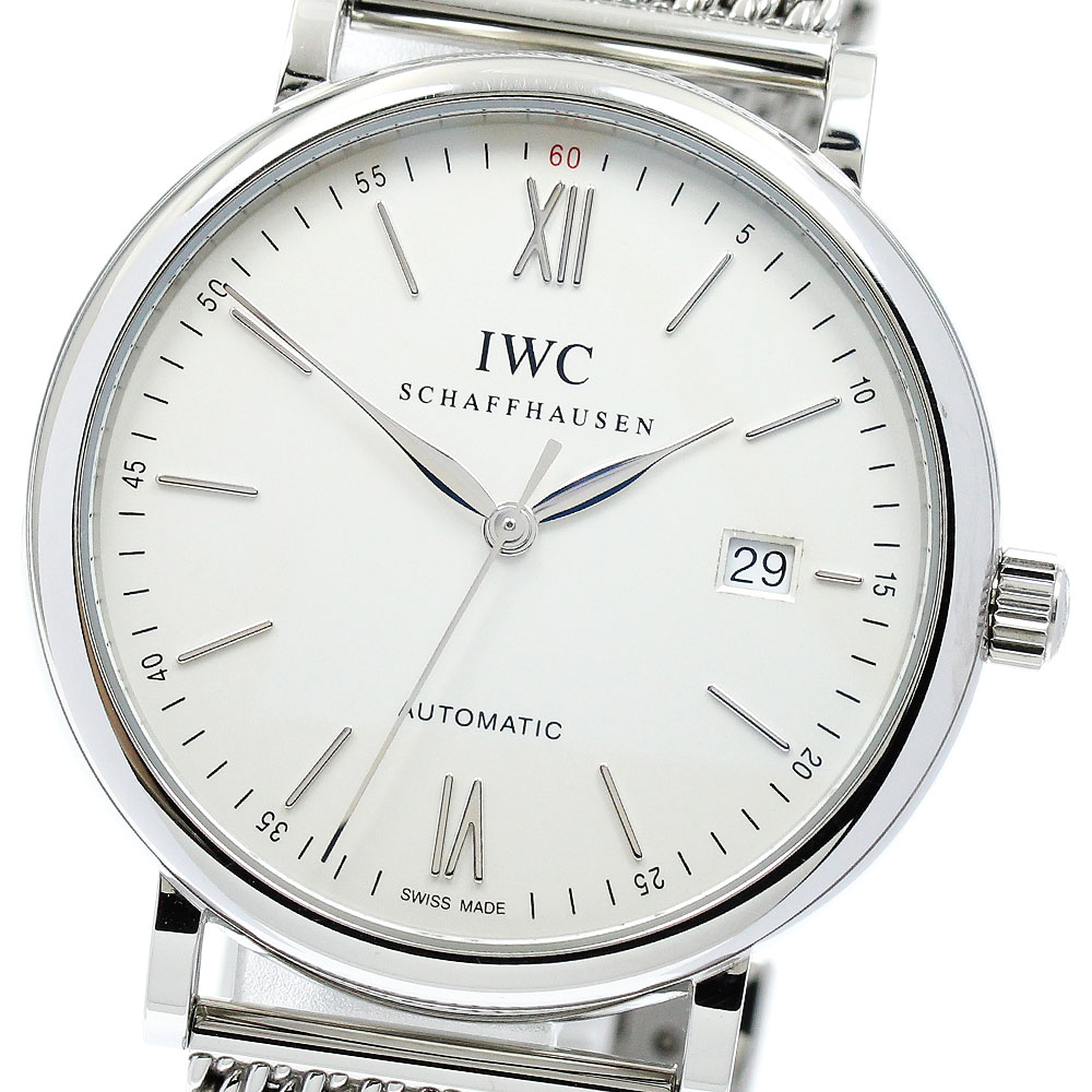 IWC IWC SCHAFFHAUSEN IW356505 ポートフィノ デイト 自動小銃一巻き メンズ お墨付き付き添い人_876128【中古】