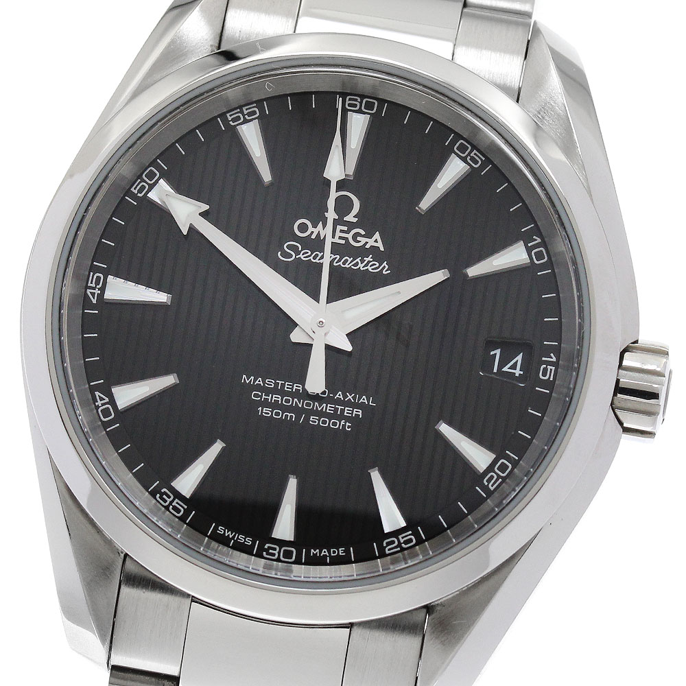 オメガ OMEGA 231.10.39.21.01.002 シーマスター アクアテラ マスターコーアクシャル デイト 自動巻き メンズ 良品 _869290【中古】