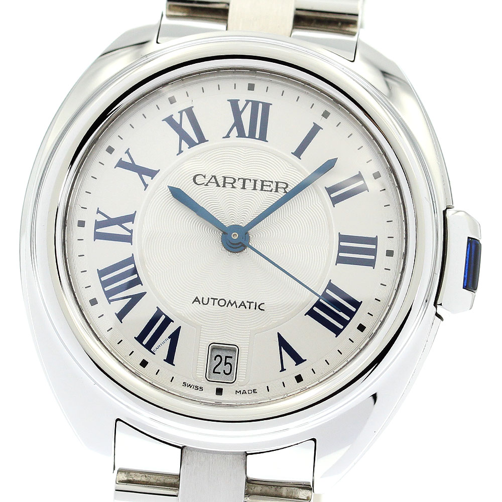 カルティエ CARTIER WSCL0006 クレドゥカルティエ デイト 自動小銃一巻き ボーイズ 良品 _846011【中古】