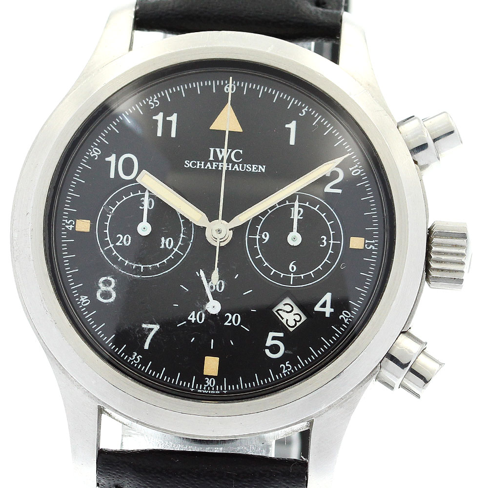 IWC IWC SCHAFFHAUSEN IW374002 フリーガー デイト クロノグラフ 石英 メンズ _875181【中古】