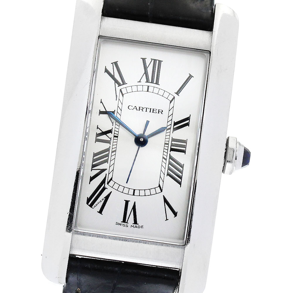 カルティエ CARTIER WSTA0017 貯蔵タンクアメリカンMM 自動小銃一巻き ボーイズ 御墨付き付き添い人_869217【中古】