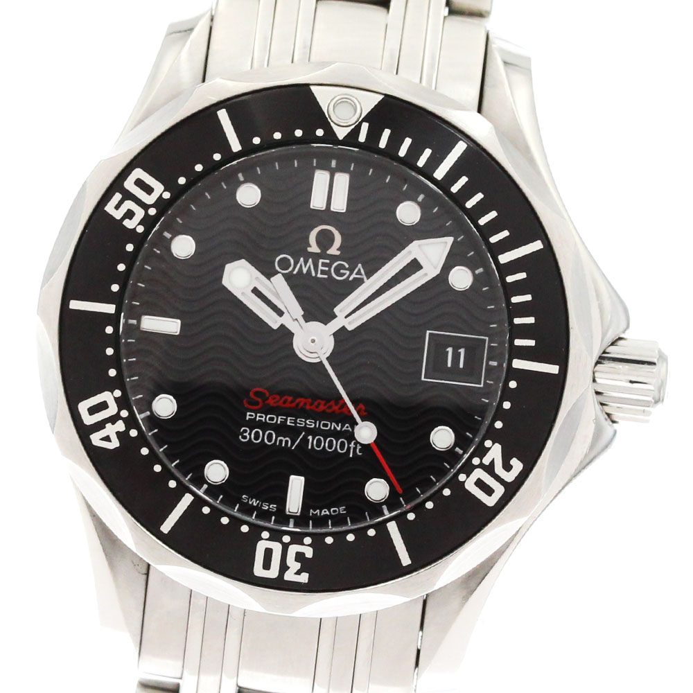 ゼロ OMEGA 212.30.28.61.01.001 シーマスター300 デイト 石英 レディース 御墨付き付き添い人_869170【電子ボルト15】【中古】