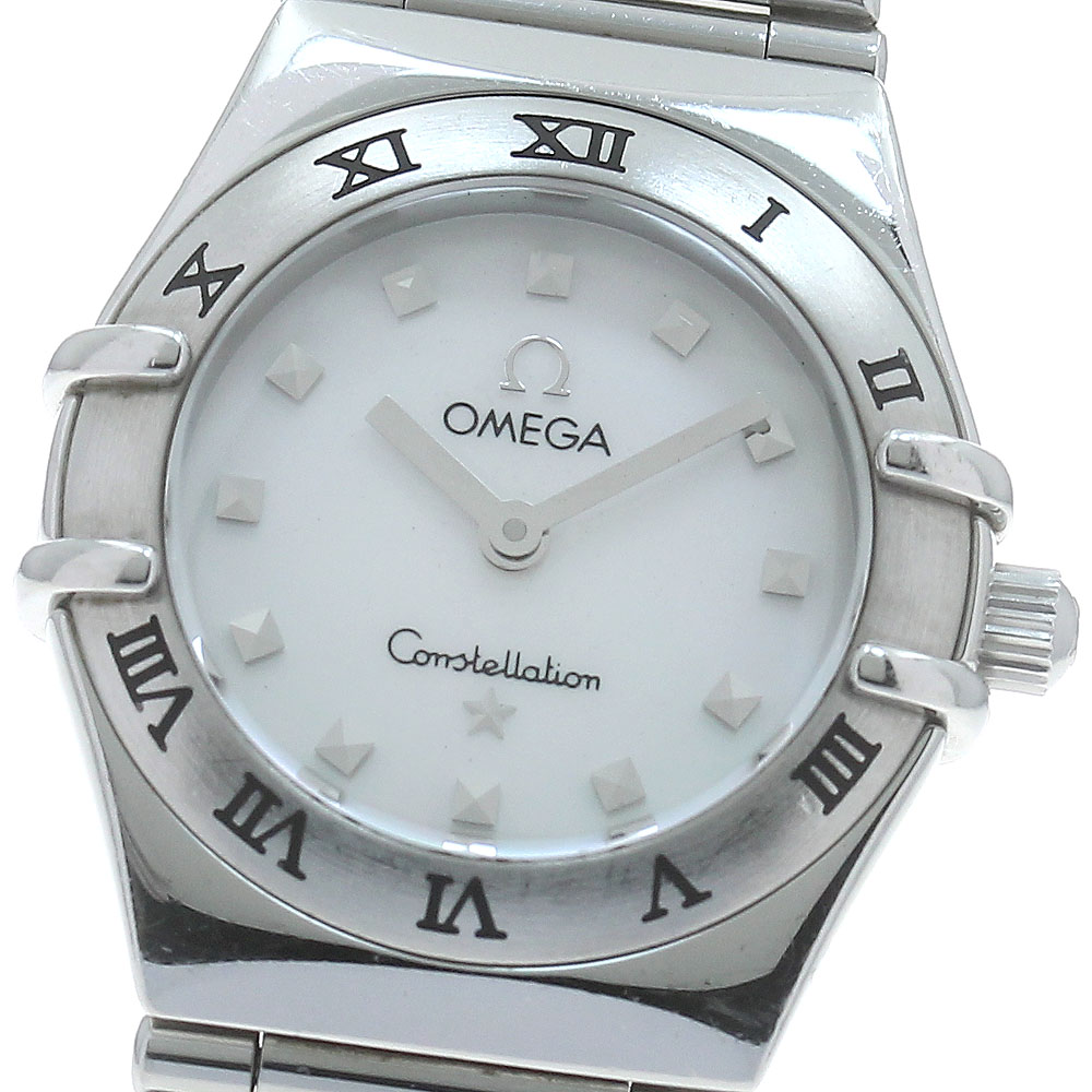 ゼロ OMEGA 1561.71 コンステレーション ミニ マイチョイス 外殻文字記号盤 石英 レディース _874193【中古】