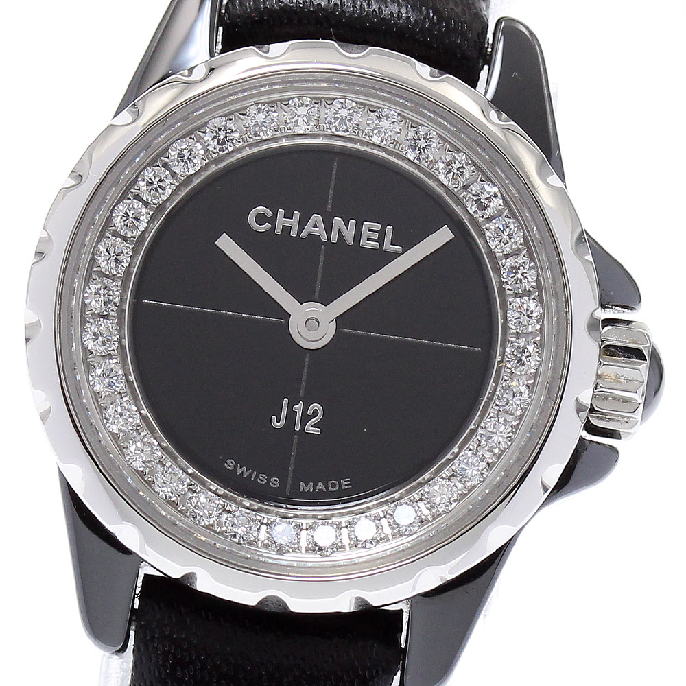 シャネル CHANEL H4663 J12 XS ダイヤ クォーツ レディース 良品 _874241【ev15】【中古】｜CLOSER