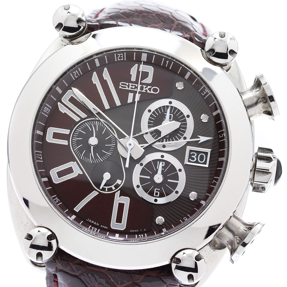 ガランテ　セイコーSBLA095/5R86-0AS0 クロノグラフ 楽天市場】【SEIKO】セイコー ガランテ GMT クロノグラフ