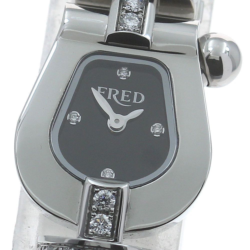 フレッド FRED FD070111 フォース10 ラグダイヤモンド 石英 レディース お墨付き付き添い人_878488【電子ボルト20】【中古】