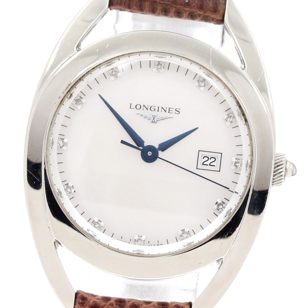 ロンジン LONGINES L6.137.4 イクエストリアン 12P金剛石 石英 レディース _871650【中古】