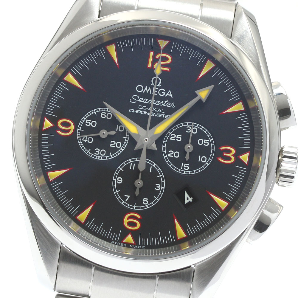 ゼロ OMEGA 2512.54 シーマスター アクアテラ クロノグラフ チャイナエクスプロラーズ 制限事項351本 自動小銃一巻き メンズ 良品 御墨付き付_877856【中古】 メンズ腕時計-腕時計