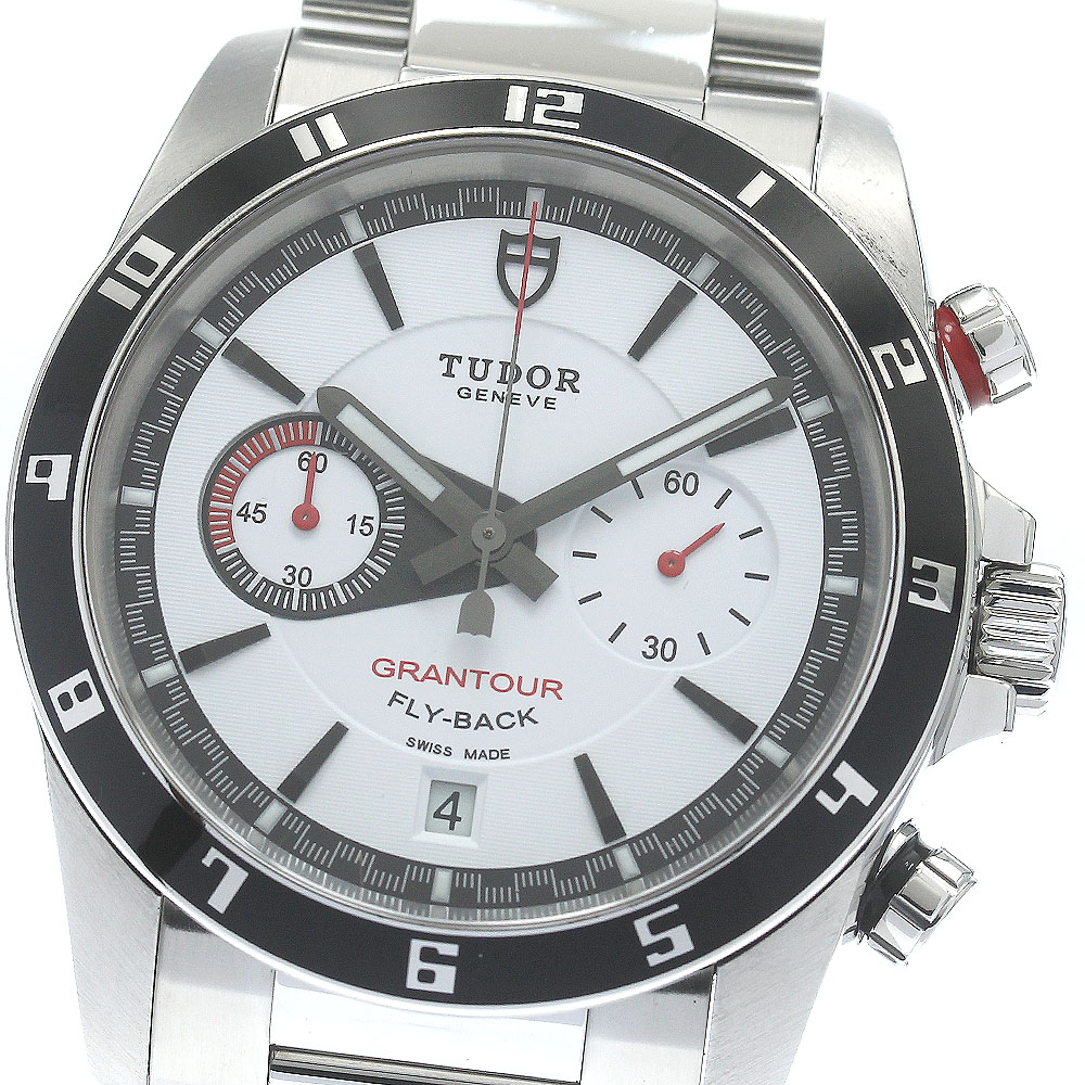 チュードル TUDOR 20550N グランツアー クロノ 飛球うしろ側 デイト 自動小銃一巻き メンズ _868926【中古】