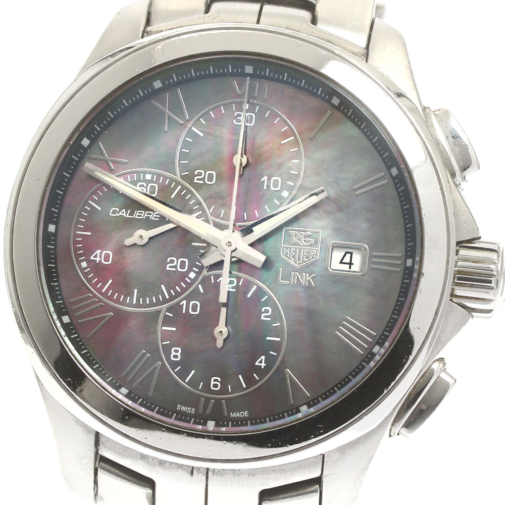 タグホイヤー TAG HEUER CAT2014 繋がり ブラックシェルダイアル 日本制限事項350本 クロノグラフ 自動小銃一巻き メンズ _872979【中古】