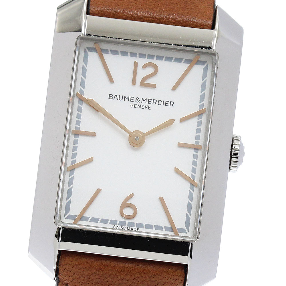 BAUME&MERCIER ボーム＆メルシエ 手巻き 稼動品　腕時計　メンズ 楽天市場】ボーム＆メルシェ Baume & Mercier 65577 ハンプトン