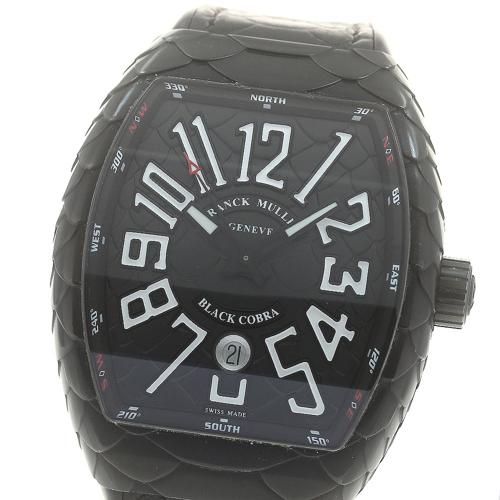フランク ミュラー＆Rカヴァリ BY FRANCK MULLER黒 メンズ腕時計 新品)FRANCK MULLER フランク・ミュラー ヴァンガード カーボン