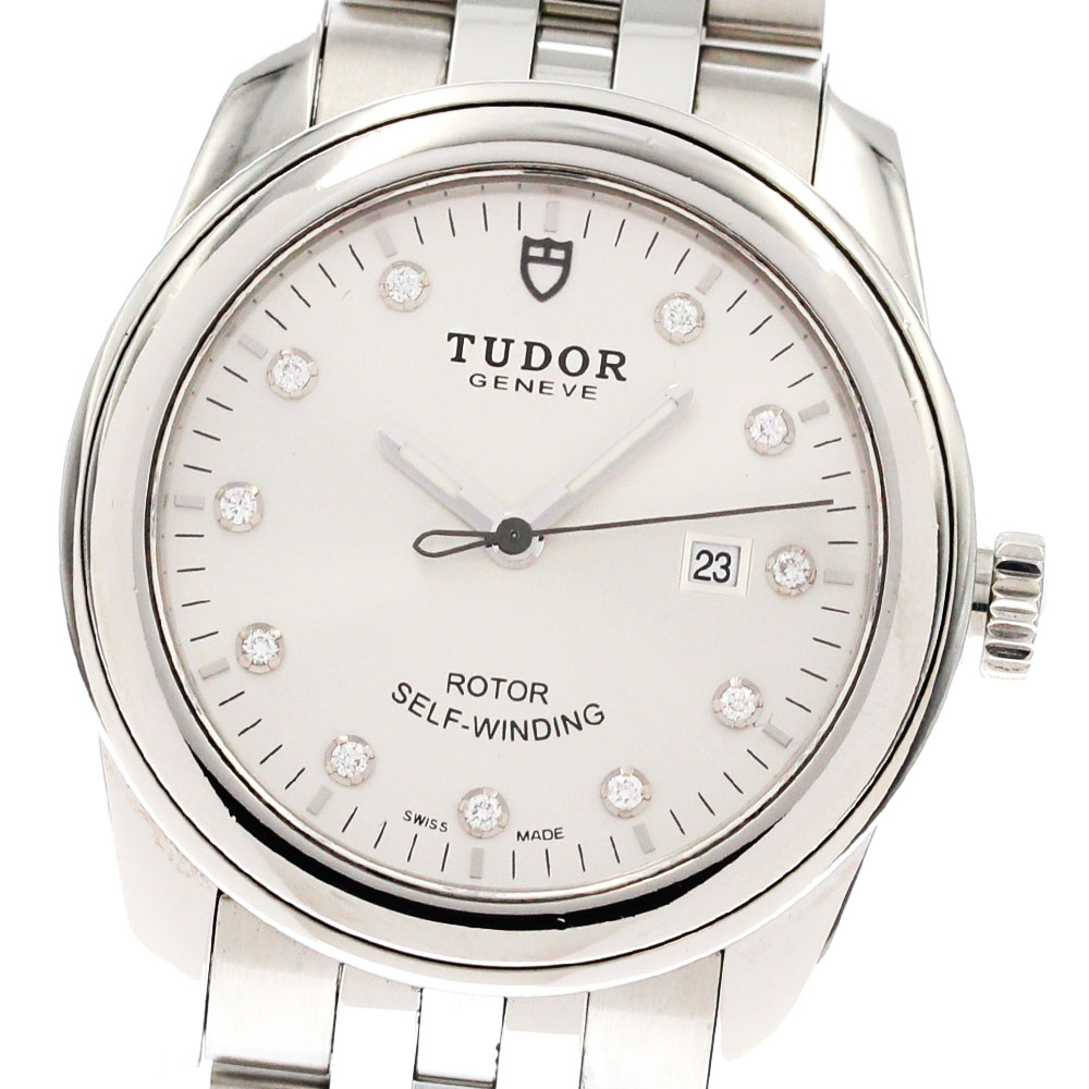 チュードル TUDOR 53000 グラマー 11P金剛石 デイト 自動小銃一巻き ボーイズ _879214【電子ボルト20】【中古】
