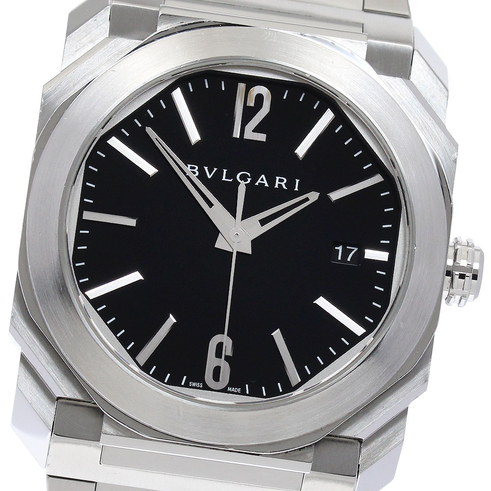 訳あり ブルガリ BVLGARI BGO38S オクト デイト 自動巻き メンズ 内箱・保証書付き_879926【中古】