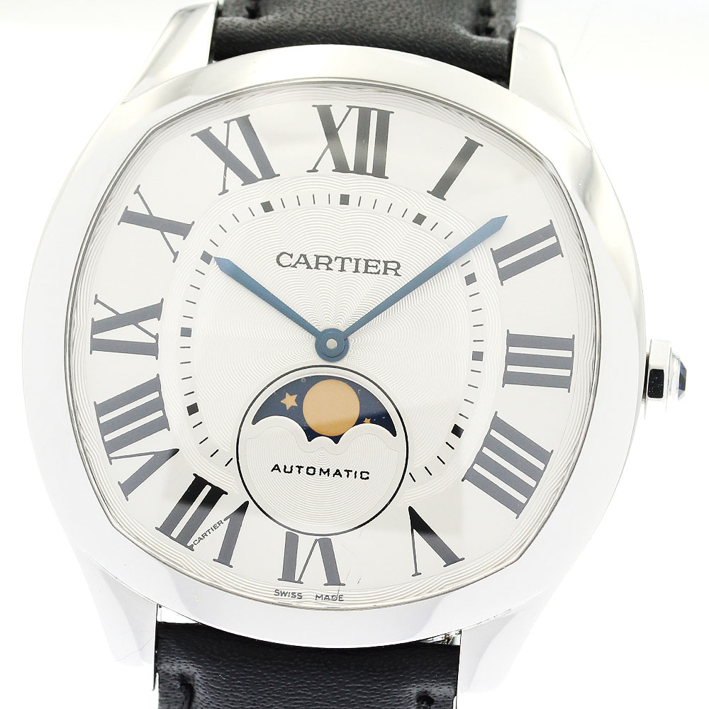 カルティエ CARTIER WSNM0017 ドライブ ドゥ カルティエ ムーンフェイズ 手巻き メンズ 良品 _882382【中古】｜CLOSER