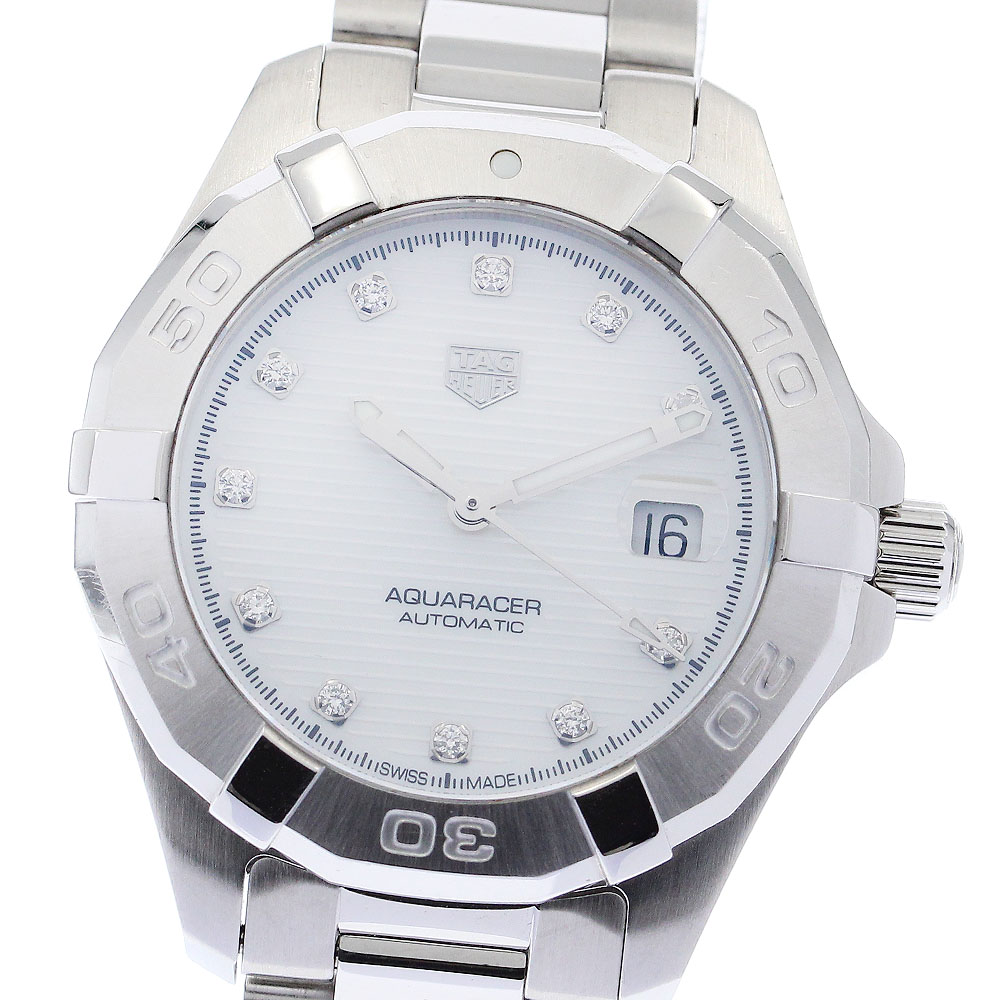 タグホイヤー TAG HEUER WBD2313 アクアレーサー キャリバー9 自動巻き レディース 良品 保証書付き_878608【ev20】【中古】