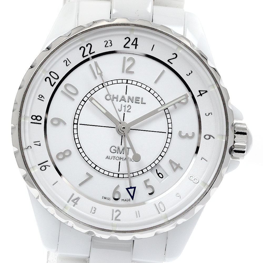 シャネル CHANEL H3103 J12 38粍 GMT 自動小銃一巻き メンズ 御墨付き付き添い人_881898【電子ボルト15】【中古】