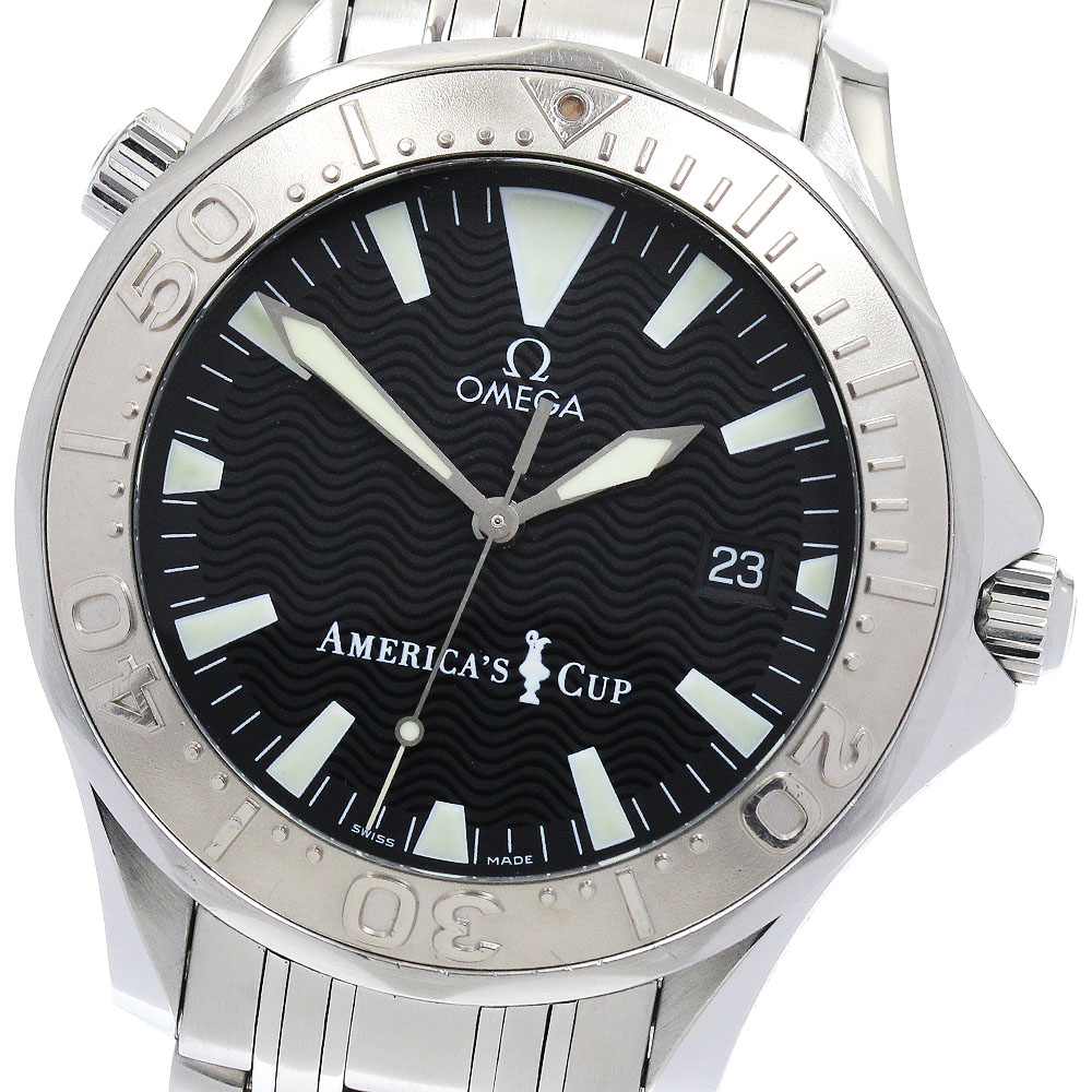 オメガ OMEGA 2533.50 シーマスター300 プロフェッショナル アメリカズカップ WGベゼル 自動巻き メンズ 保証書付き_881837【中古】
