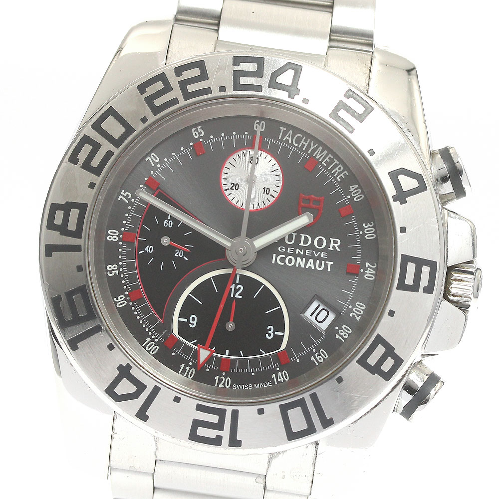 チュードル TUDOR 20400 運動競技寄せあわせ 冷コー万覚え帳 GMT クロノグラフ 自動小銃一巻き メンズ _877979【中古】