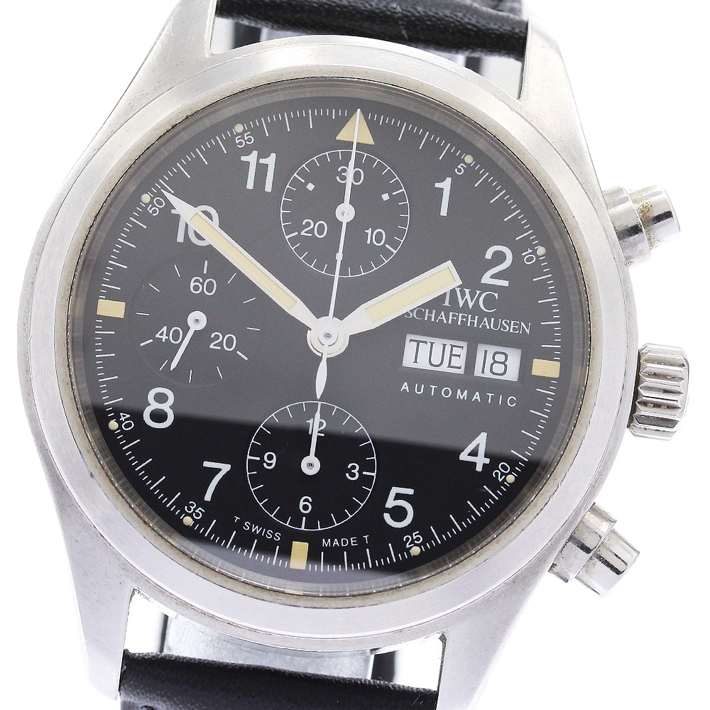 IWC フリーガークロノ 自動巻 39mm クロノグラフ メンズ IWC パイロットウォッチ メカニカルフリーガー クロノグラフ