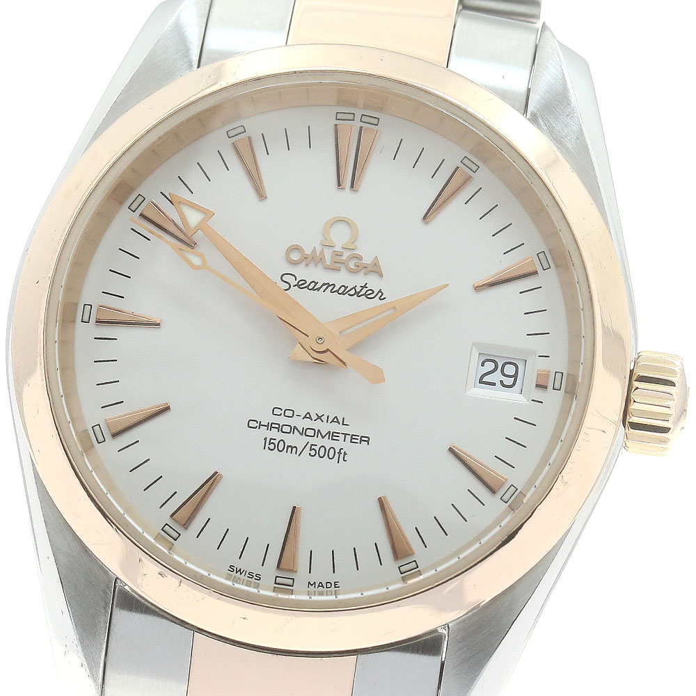 ゼロ OMEGA 2304.30 シーマスター アクアテラ コーアクシャル 自動小銃一巻き ボーイズ _869679【中古】