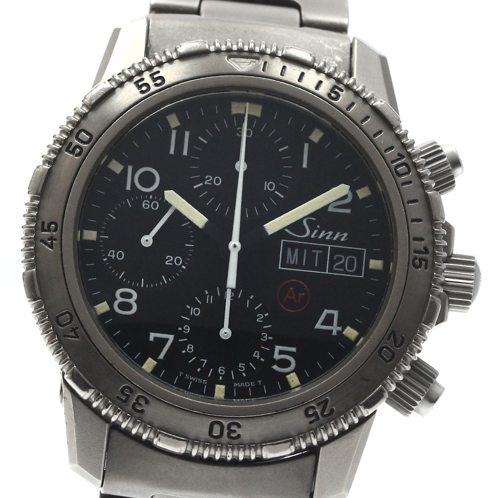 ジン Sinn 203 ダイビングウォッチ すべり出し模範例 入れもの203 裏蓋103 自動小銃一巻き メンズ 内箱付き添い人_884234【中古】