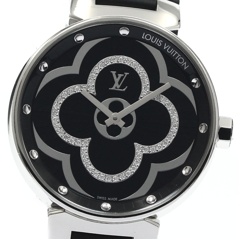 ルイ・ヴィトン LOUIS VUITTON QA020 タンブール ムーンディヴァイン 石英 レディース 良品 箱付き添い人_881587【中古】