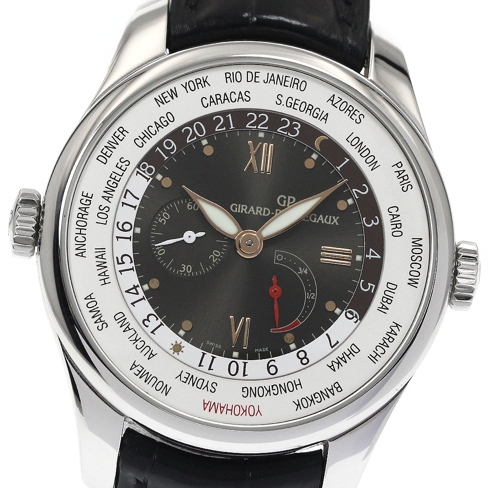 ジラール・ペルゴ GIRARD PERREGAUX 49851 WW.TC フィナンシャル パワーリザーブ 自動巻き メンズ 箱・保証書付き_883510【中古】