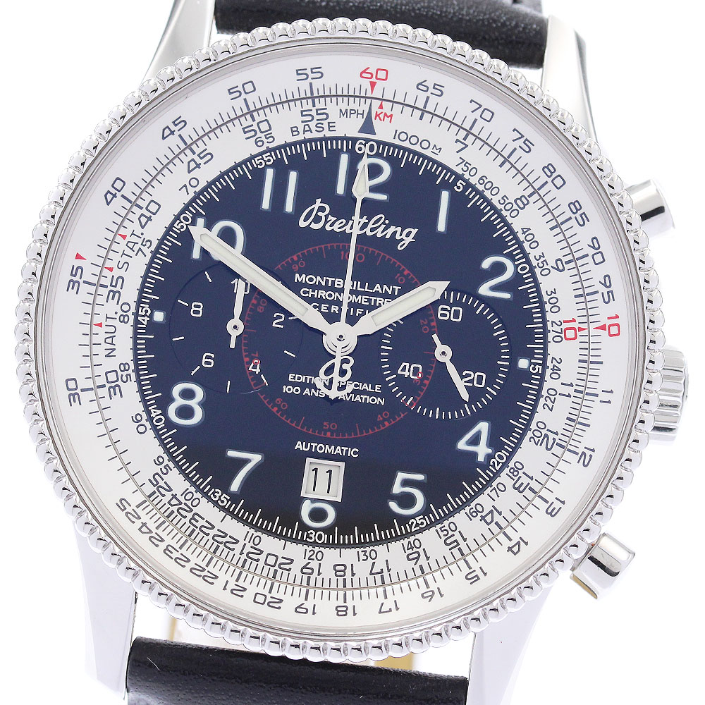 訳あり ブライトリング BREITLING A35330 モンブリラン1903 ライト兄弟飛行100周年記念 自動巻き メンズ _880302【ev15】【中古】 181,390円
