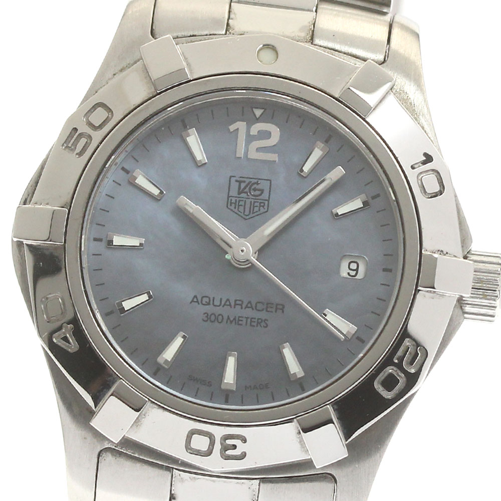 タグホイヤー TAG HEUER WAF1417 アクアレーサー デイト 石英 レディース _870635【中古】