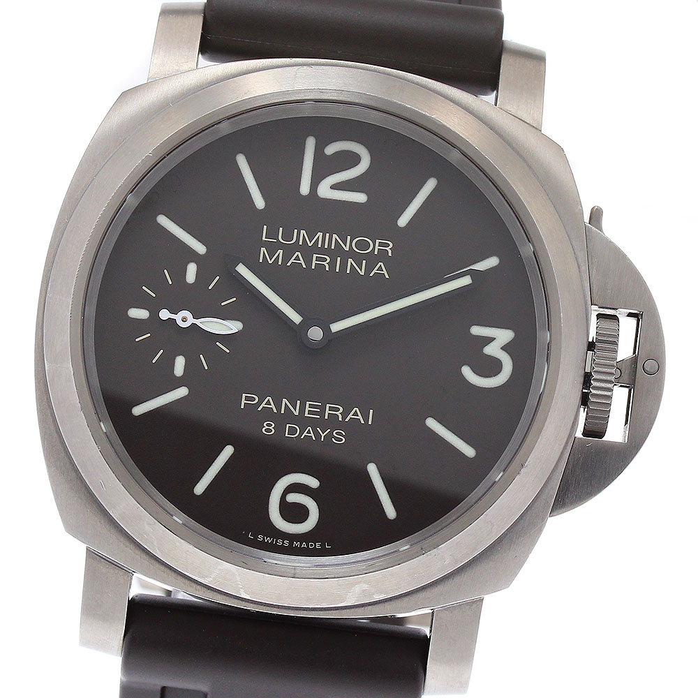 パネライ PANERAI PAM00564 ルミノールマリーナ 8デイズ チタニオ スモールセコンド 手巻き メンズ 保証書付き_886915【中古】 296,010円