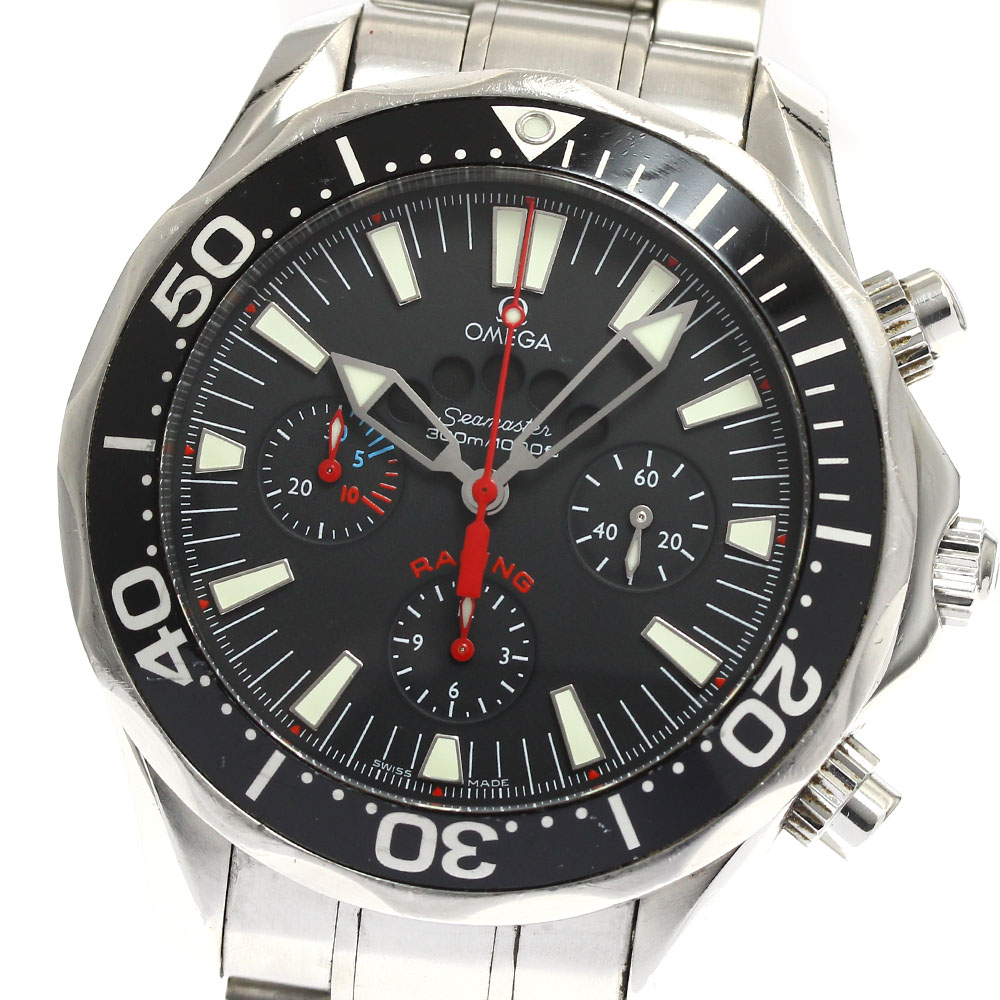 オメガ OMEGA 2569.52 シーマスター300 レーシング クロノグラフ レガッタ 自動巻き メンズ 保証書付き_874928【中古】|CLOSER