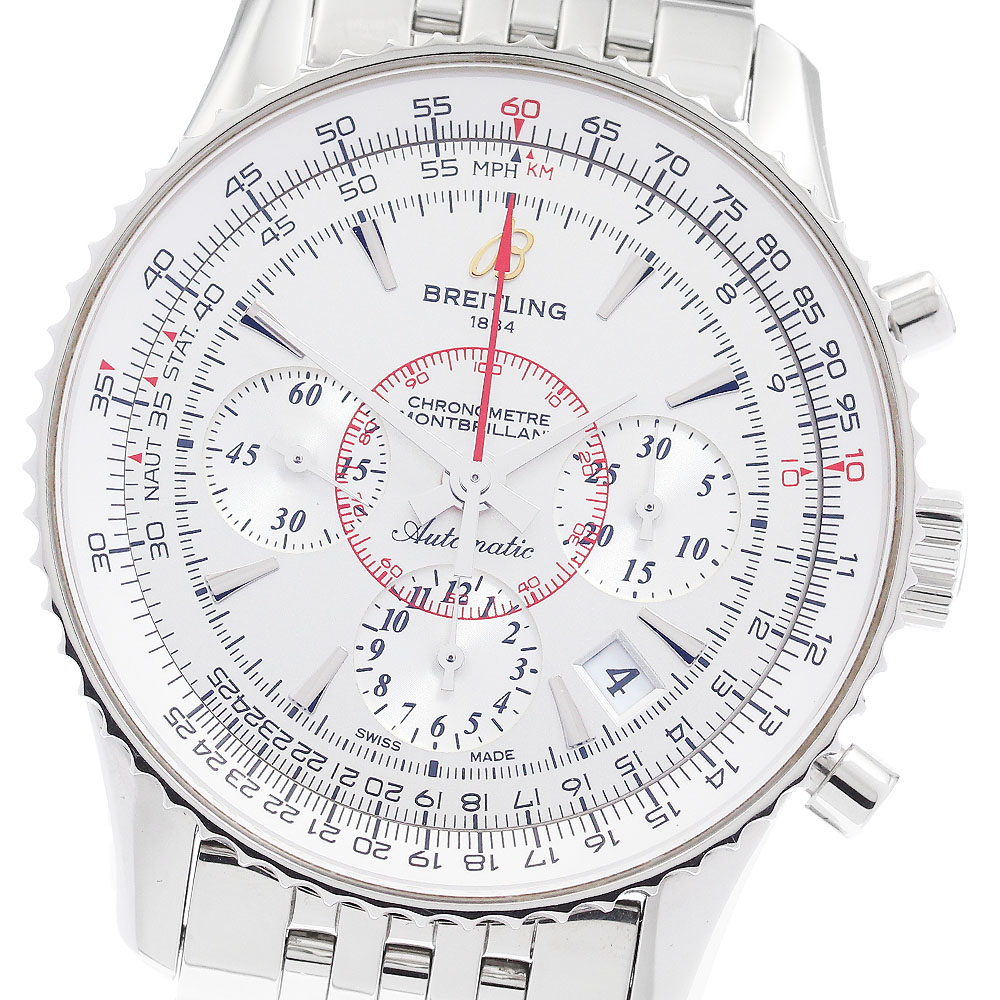 ブライトリング BREITLING AB0130 ナビタイマー モンブリラン クロノグラフ 自動巻き メンズ 良品 保証書付き_887996【中古】