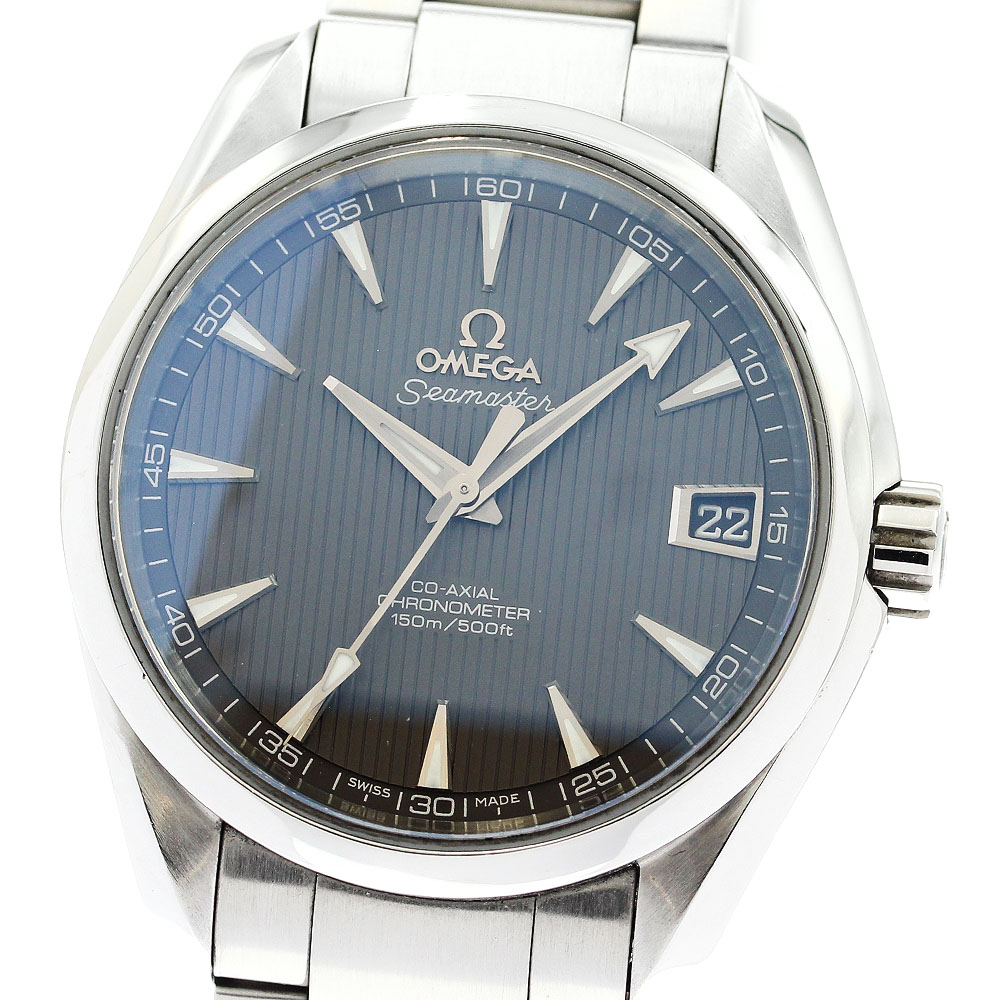 オメガ OMEGA 231.10.39.21.06.001 シーマスター アクアテラ デイト 自動巻き メンズ 良品 _877580【中古】