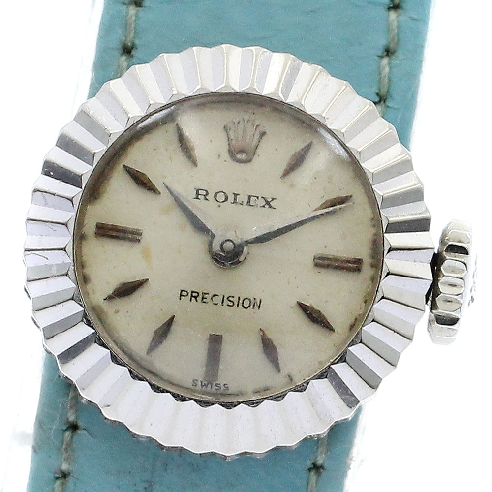 ロレックス ROLEX 8788 プレシジョン K18WG Cal.282 手巻き レディース _883846【ev20】【中古】