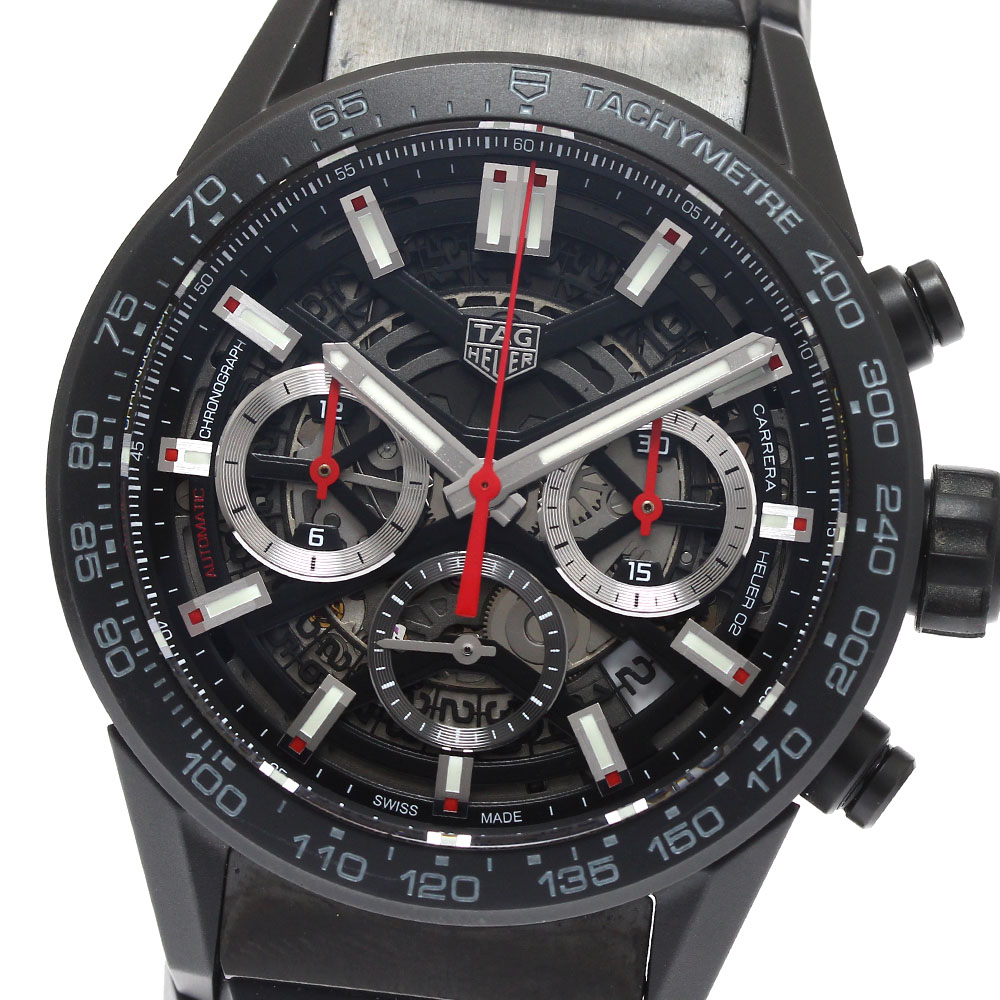 タグホイヤー TAG HEUER CBG2090.BH0661 カレラ キャリバー ホイヤー02 クロノグラフ 自動巻き メンズ 良品 箱・保証書付き_889451【中古】