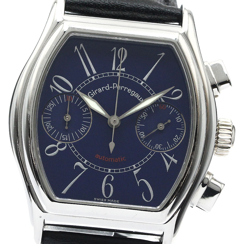 ジラール・ペルゴ GIRARD PERREGAUX 2750 リシュビル クロノグラフ 自動小銃一巻き メンズ _888365【中古】