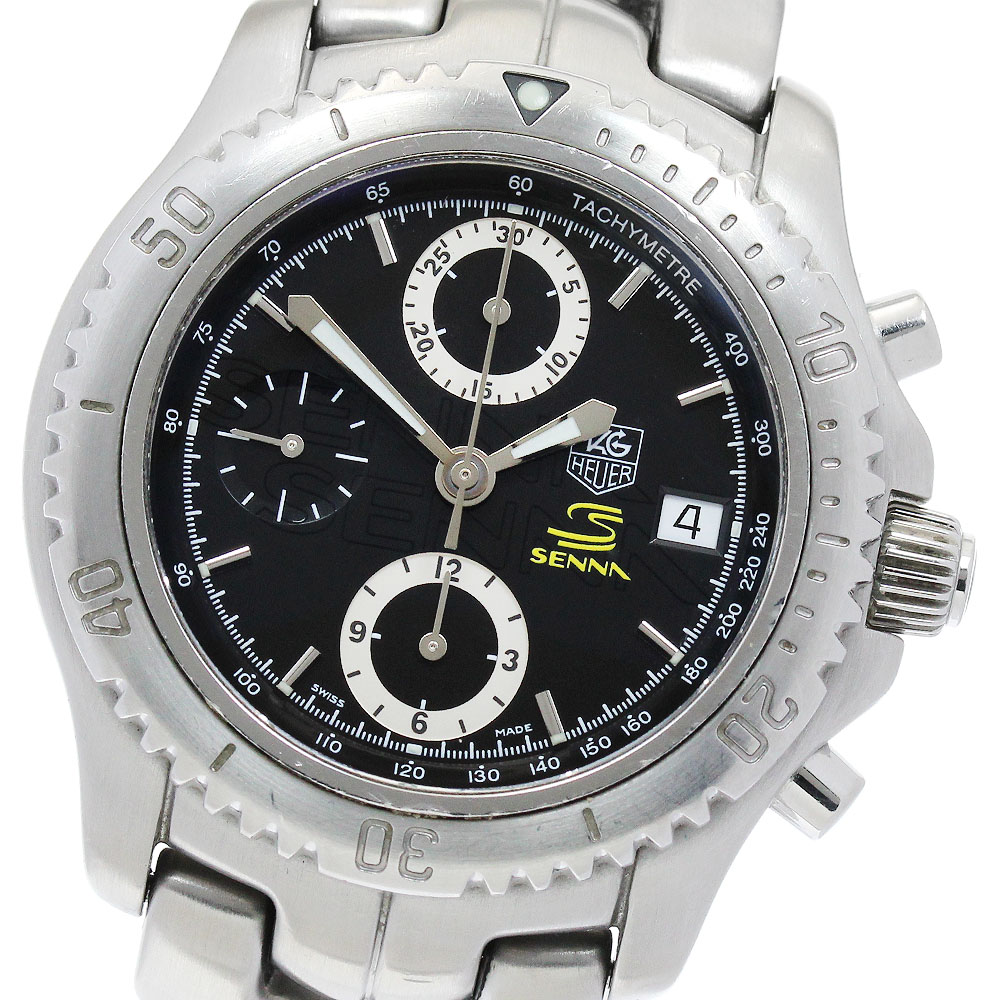 タグホイヤー TAG HEUER CT5114 繋がり アイルトン・セナ クロノグラフ 自動小銃一巻き メンズ _887426【電子ボルト15】【中古】