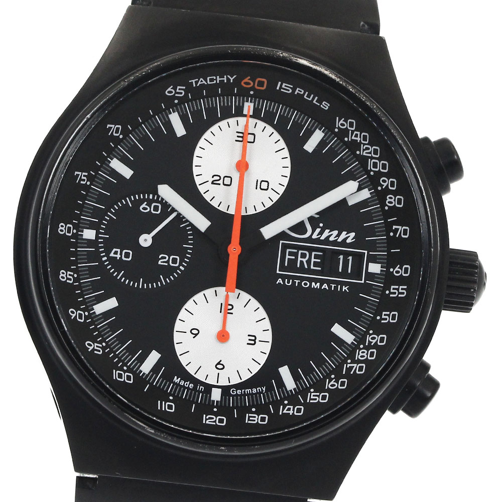 クロノ 楽天市場】ジン Sinn 144.ST.SA クロノグラフ デイデイト 自動