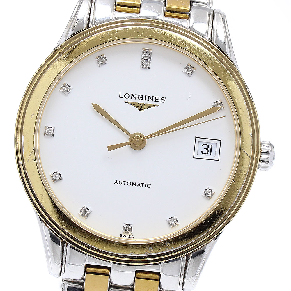 ロンジン LONGINES L4.774.3 フラッグシップ デイト 12Pダイヤ 自動巻き メンズ _891641【ev20】【中古】