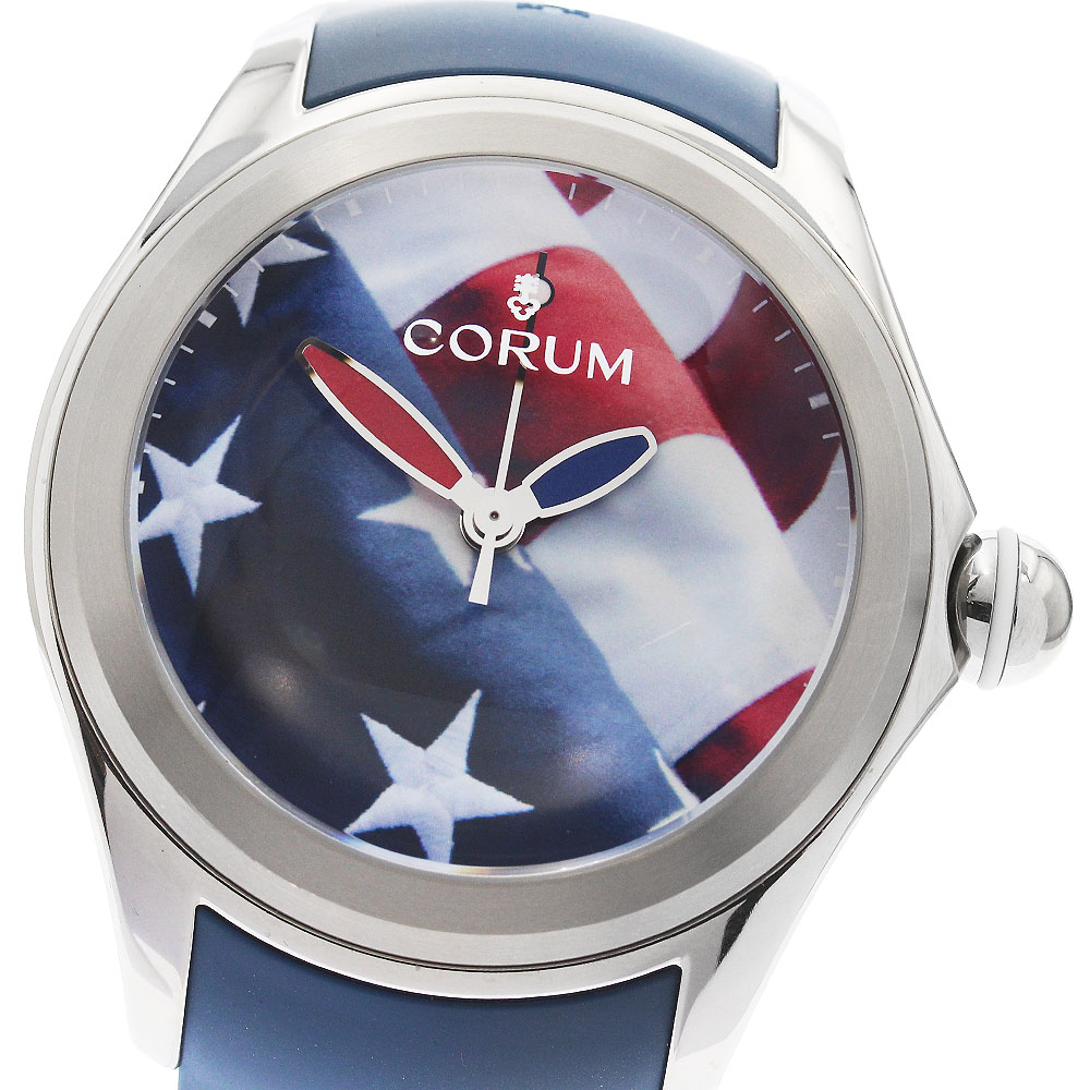 コルム CORUM 403.101.04/0373US01 ビッグ砂上の楼閣 52 信号旗 自動小銃一巻き メンズ 良品 箱・お墨付き付き添い人_894323【中古】