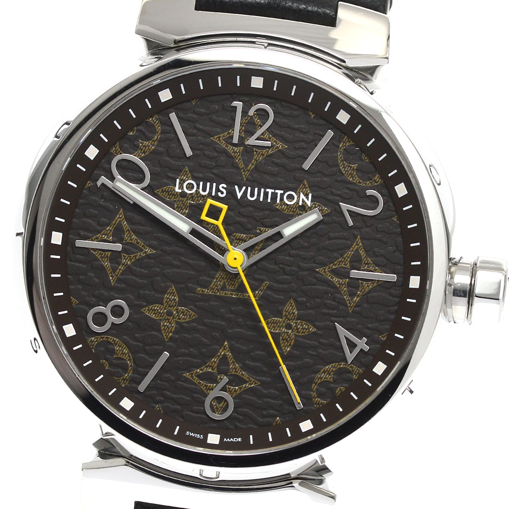 【極美品】ルイヴィトン タンブール 時計 クォーツ 楽天市場】箱・保付【LOUIS VUITTON】ルイ・ヴィトン タンブール