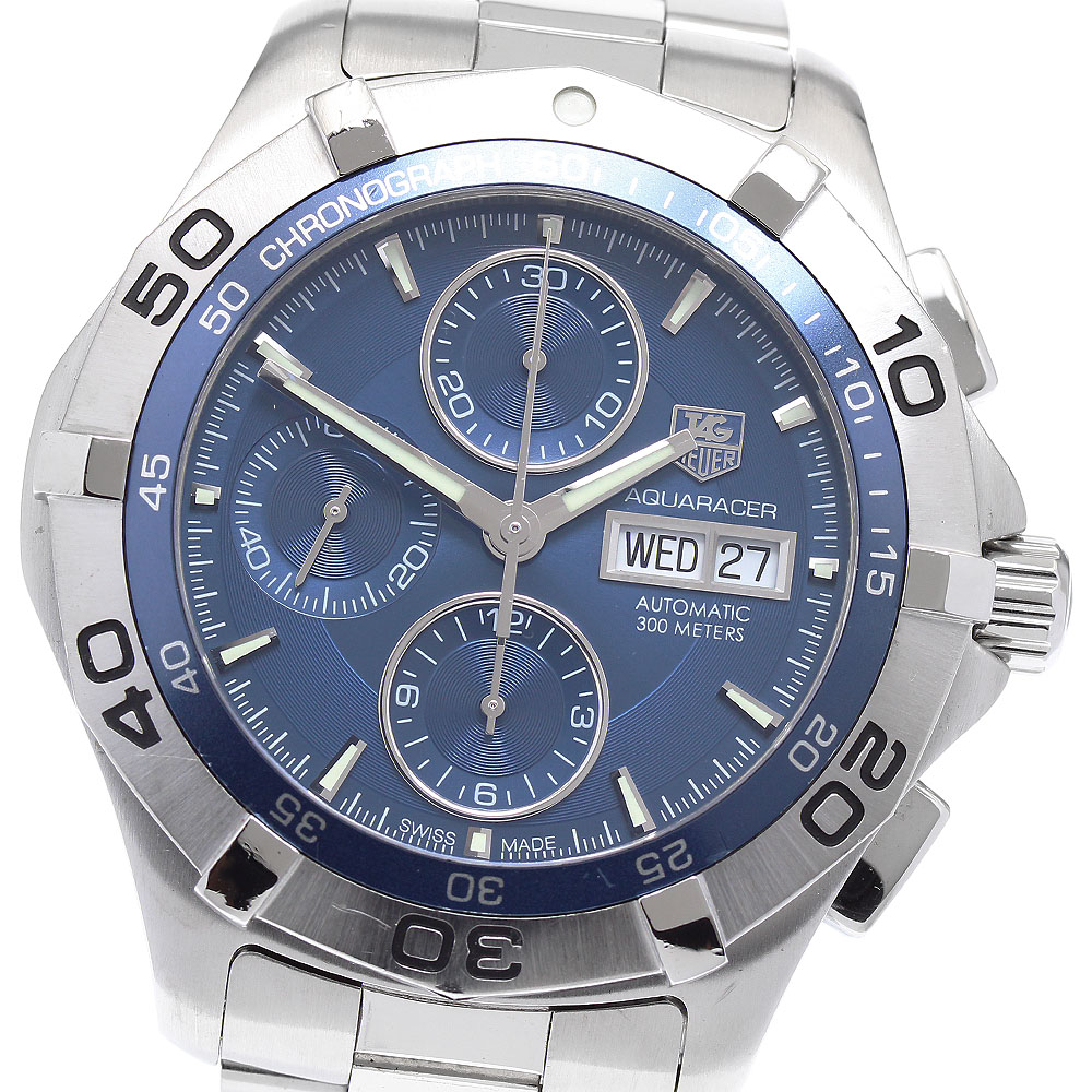 タグホイヤー TAG HEUER CAF2012 アクアレーサー クロノグラフ デイデイト 自動巻き メンズ 良品 _879844【ev10】【中古】 96,921円