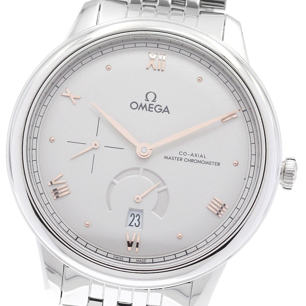 オメガ OMEGA 434.10.41.21.06.001 デビル プレステージ パワーリザーブ 自動巻き メンズ 極美品 箱・保証書付き_895099【中古】