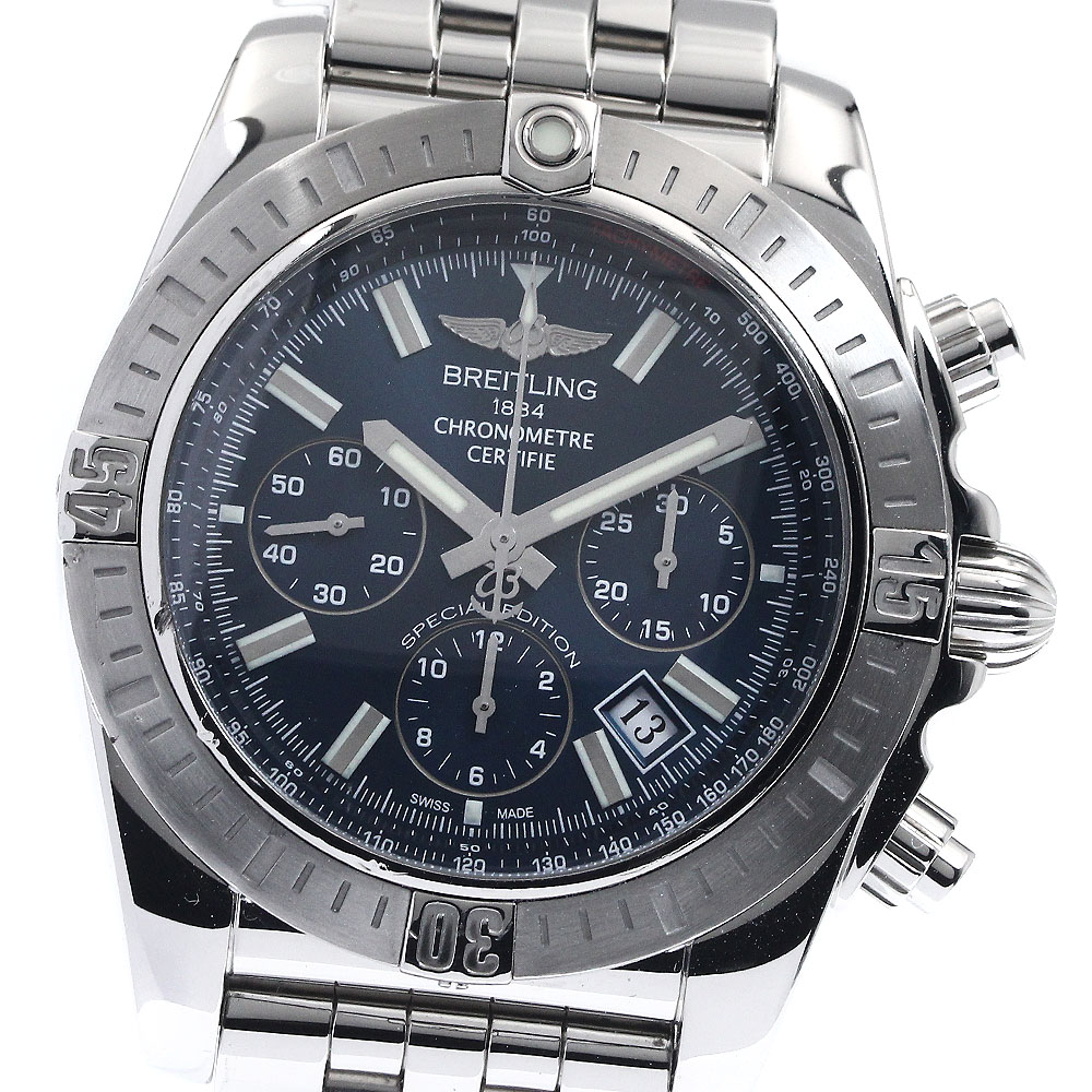 ブライト輪っか BREITLING AB0115 クロノマット 自動小銃一巻き メンズ 御墨付き付き添い人_876120【電子ボルト10】【中古】